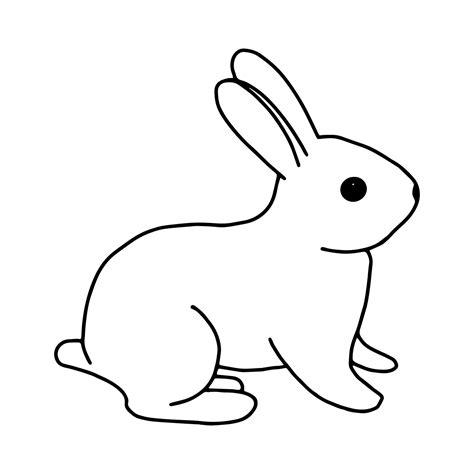 bunny line art|simple bunny line drawing.